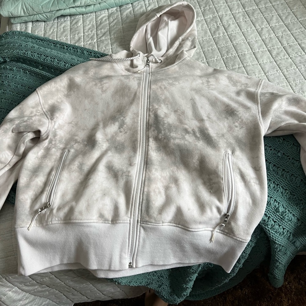 Tye dye zip up sweater